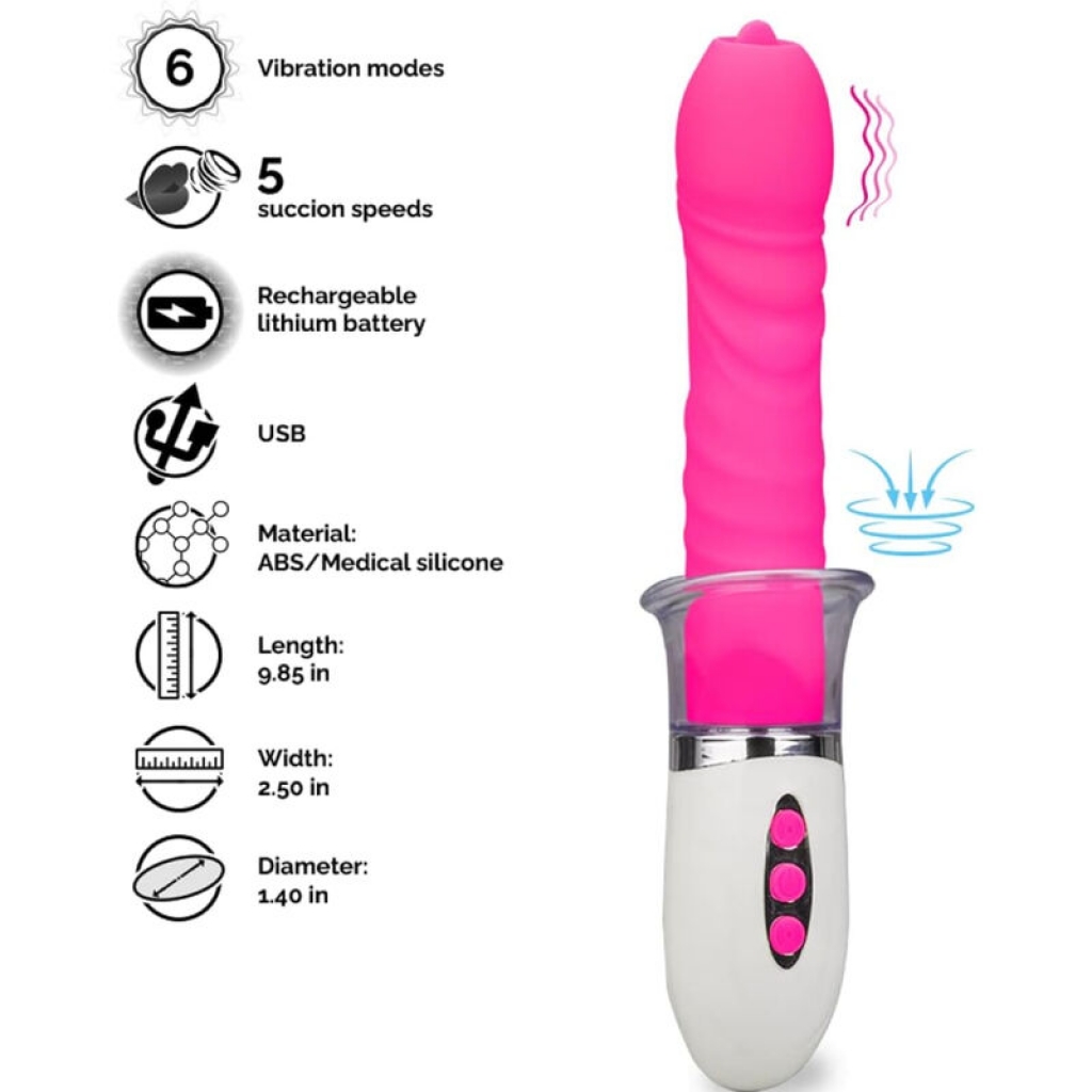 Liberty Vibrador & Thrusting Con Lengua - Armony