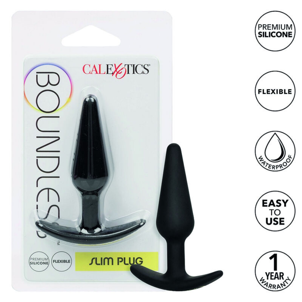 Plug Anal Delgado Boundless - Color Negro