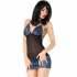 Babydoll Azul & Negro CR 3843 - Chilirose S/M