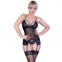 Chilirose Cr 4415 Set Corset Negro - S/M