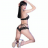 Conjunto Sujetador y Panties Chilirose CR 4428 Negro S/M