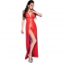 Chilirose CR 3275 - Babydoll Largo y Tanga Rojo S/M