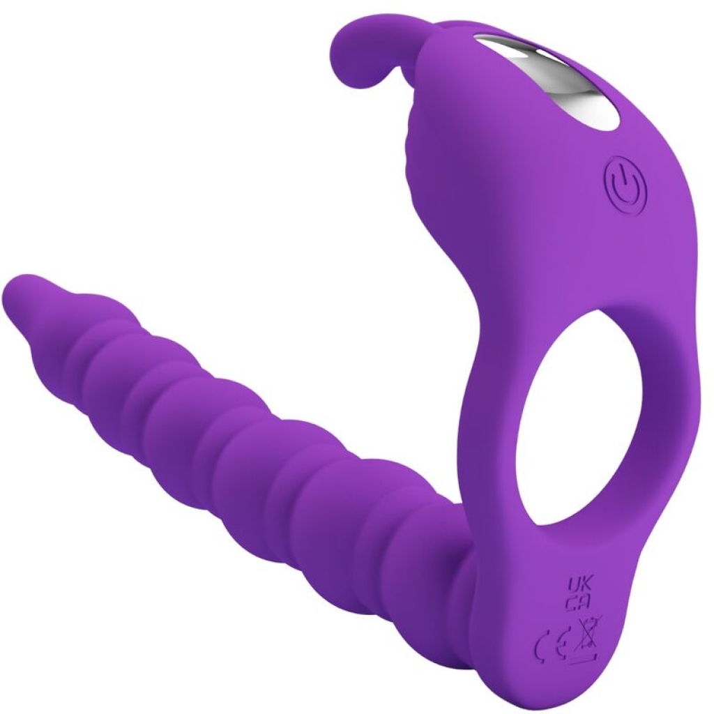 Blackney - Anillo Pene con Plug Vibrador Lila