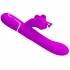 Vibrador Conejo Multifunción 4 en 1 Mariposa Fucsia