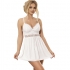 Babydoll Subblime Blanco con Escote en V y Detalles de Lazos