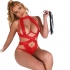 Body Halter Sexy Con Arnés Rojo L/XL