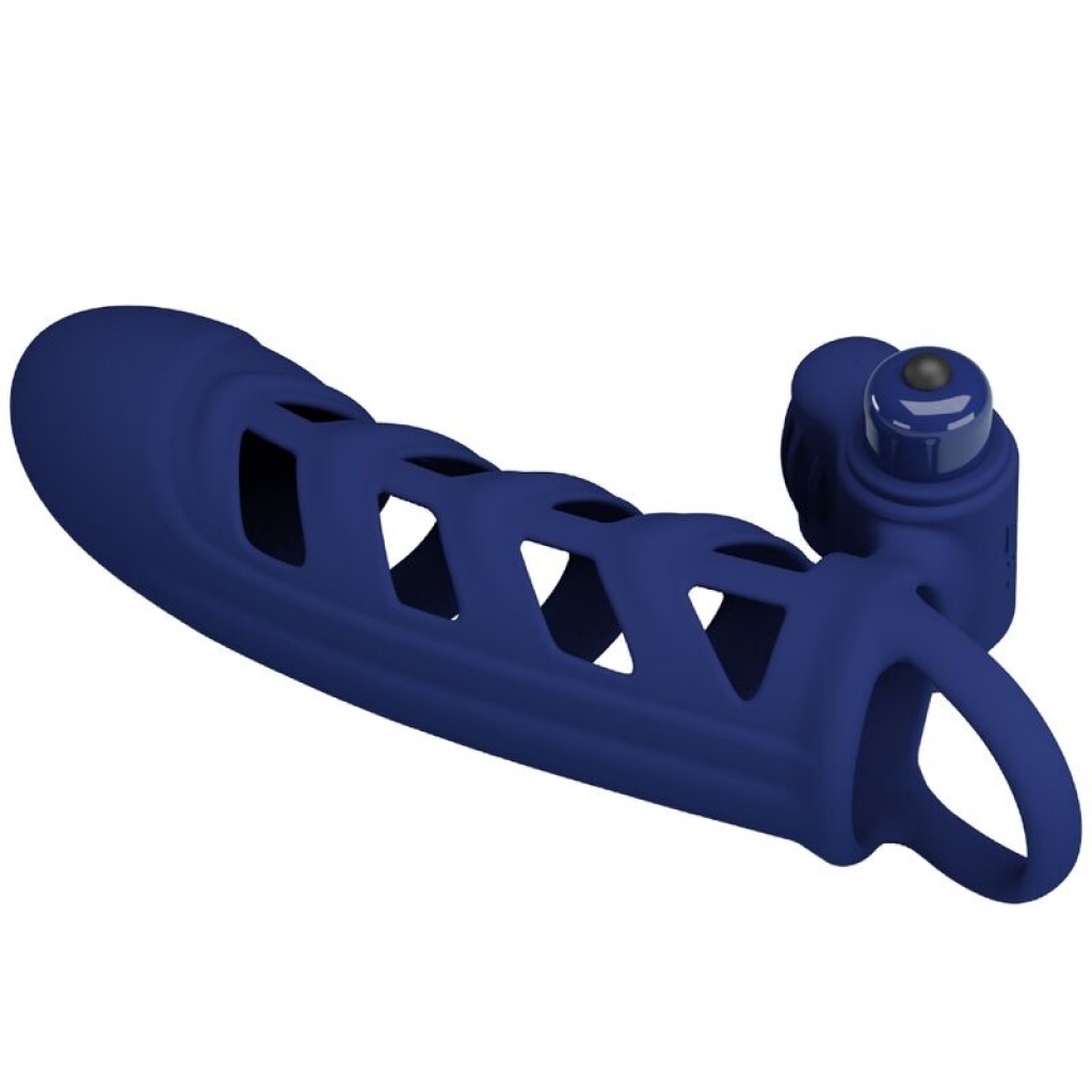 Pretty Love - Altaf Anillo Vibrador Con Funda De Silicona Azul