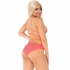 Leg Avenue Top & Bragas Con Tirantes Coral