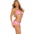 Set Tres Piezas Diamantes Leg Avenue en Rosa S/M