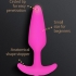 Gplug - Plug Anal Vibrador XS - Fucsia