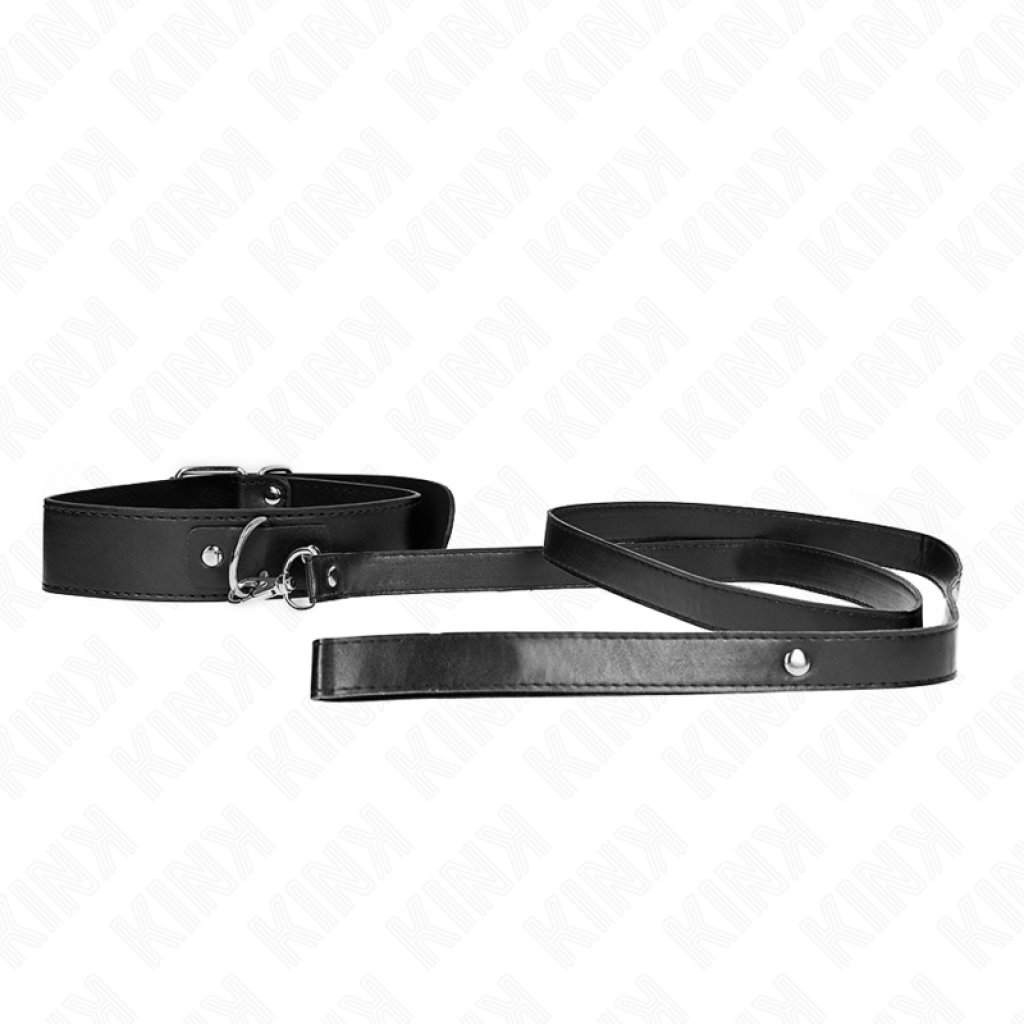 Collar con Correa Kink Ajustable - Negro