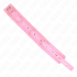 Collar Con Correa 65 Cm Con Restricciones Rosa