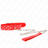 Kink - Collar Con Correa 65 cm Remache Anilla Rojo Ajustable