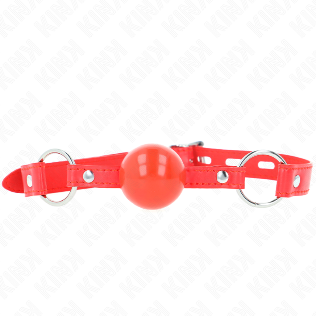 Kink - Mordaza De Bola 4 Cm Con Candado Rojo Ajustable