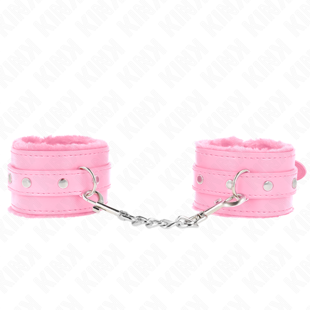 Kink - Muñequeras Forradas Premium Rosa con Correa Rosa Ajustable 17-29 cm