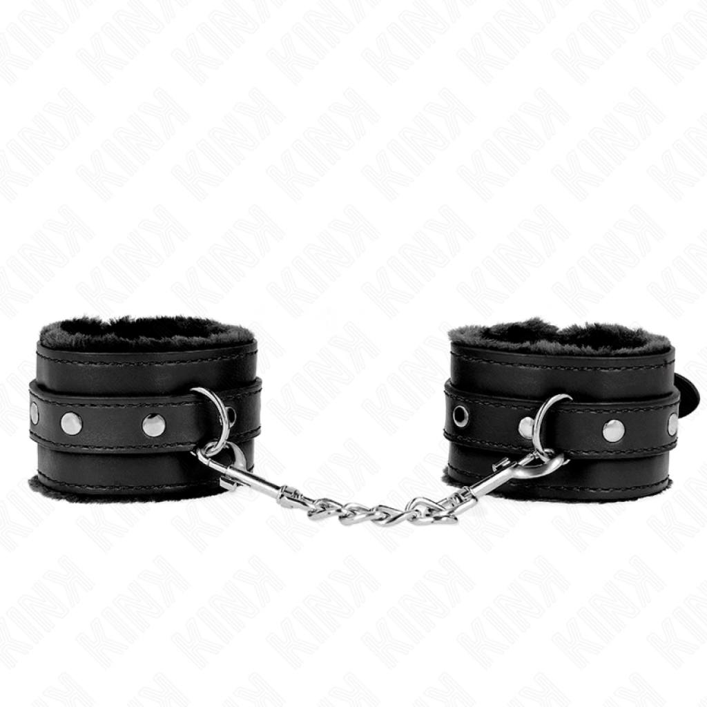 Kink - Muñequeras Forradas Premium Negro Con Correa Negro Ajustable 17-29 C