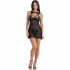 Chemise + Tanga Livco Corsetti Fashion Krolina Lc 90734 Negro S/M