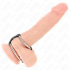 Kink - Anillo Pene Doble 3.8 Cm A 5 Cm Conectados Por Cuero