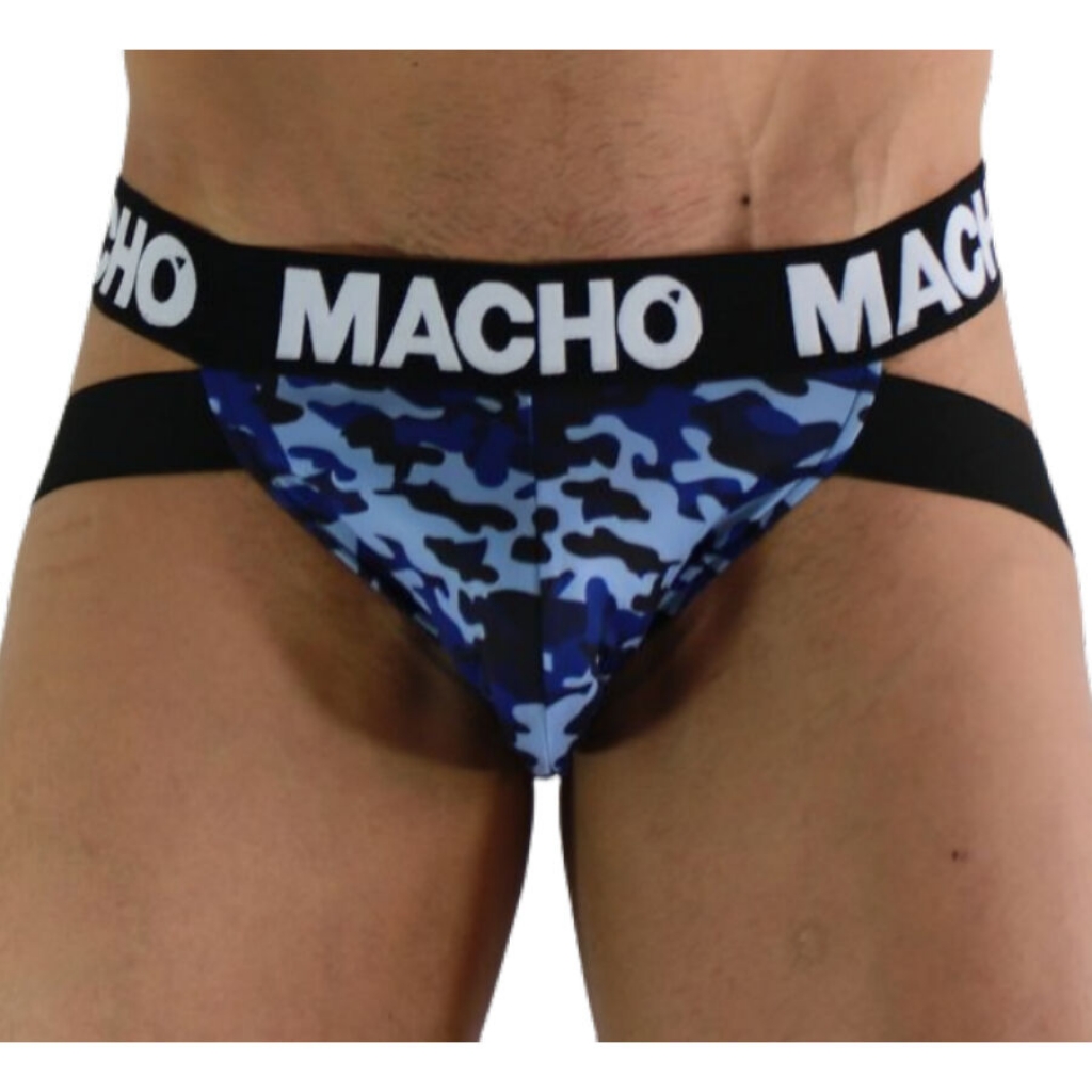 Jockstrap Macho Mx28ma Militar Azul M