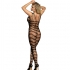 Subblime - 951696 Bodystocking Crotchless De Rejilla Con Tiras En Hombros N