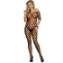 Subblime - Bodystocking de Rejilla Hombros Descubiertos Negro Talla Única