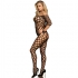 Subblime - Bodystocking de Rejilla Hombros Descubiertos Negro Talla Única