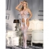 Subblime - 951825 Bodystocking Crotchless De Rejilla Con Patrón De Rosas Ro