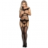 Bodystocking Crotchless De Rejilla Con Copa Y Hombros Abi - Subblime