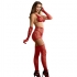 Bodystocking de Rejilla con Guantes - Sublime Rojo