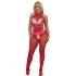 Bodystocking Crotchless de Rejilla y Encaje con Cuello Alto - Subblime