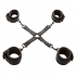 Nocturnal - Conector Hog Tie de Cuero Ajustable Negro