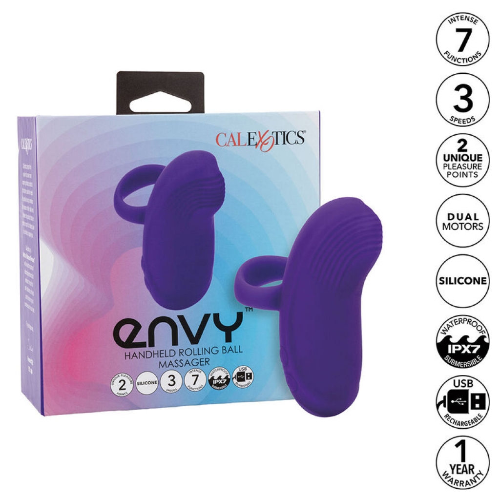 Envy - Masajeador de Bola Rodante con 7 Vibraciones Morado