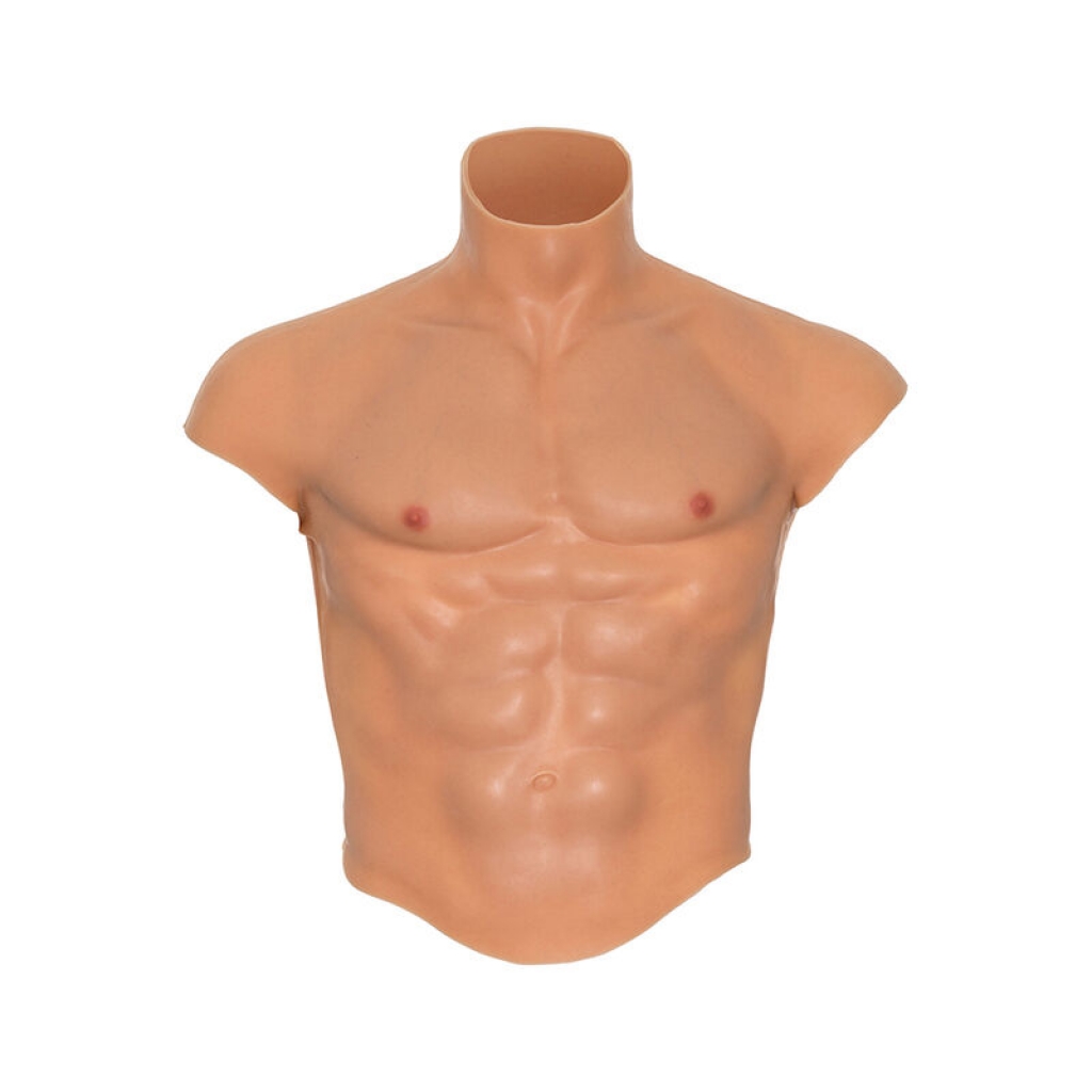 Alter Ego Camiseta Silicona Torso Masculino Con Abdominales Natural