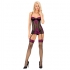 Camisa y Tanga Sidonia Livco Corsetti Fashion - Negro/Fucsia S/M