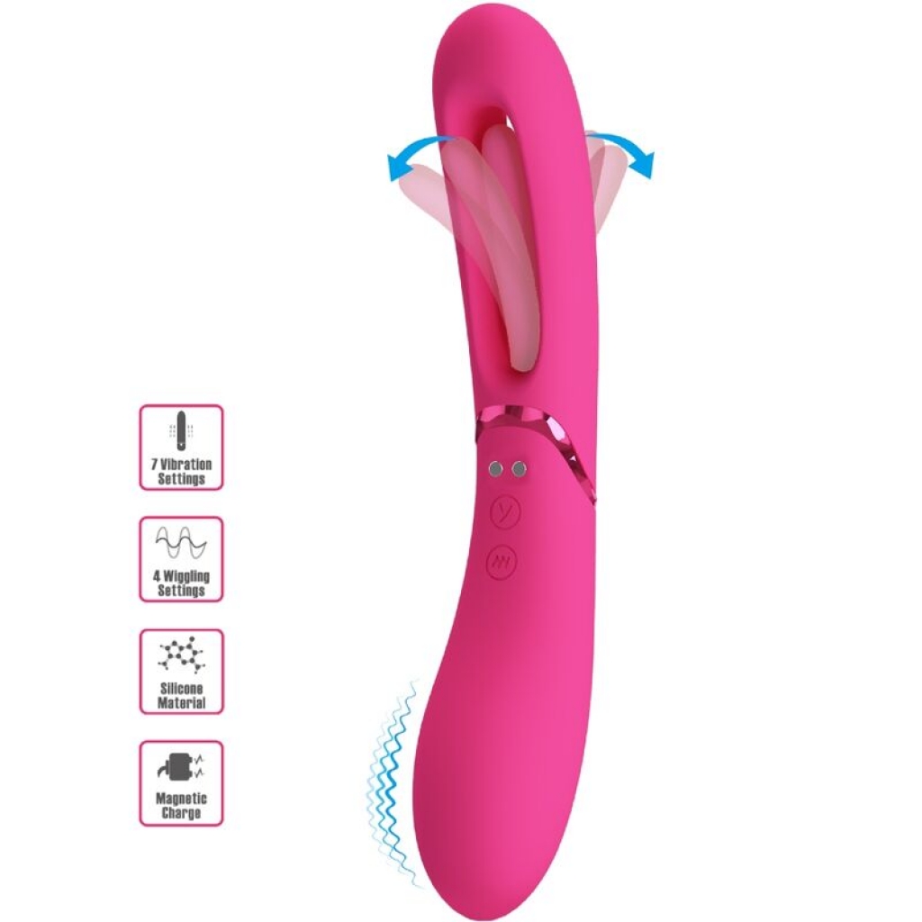 Lexie - Vibrador Punto G con 7 Modos de Vibración Rosa