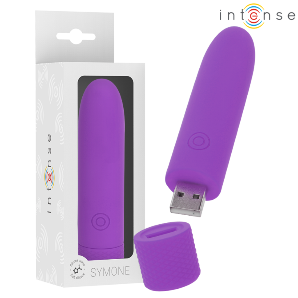 Intense - Bala Vibradora Recargable por USB Symone con 8 Modos de Vibración