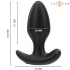 Plug Anal JOEY - 10 Vibraciones Negro Control Remoto