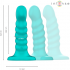 Vibrador BUFFY - Diseño Espiral 10 Vibraciones en Color Celeste