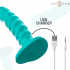 Vibrador BUFFY - Diseño Espiral 10 Vibraciones en Color Celeste