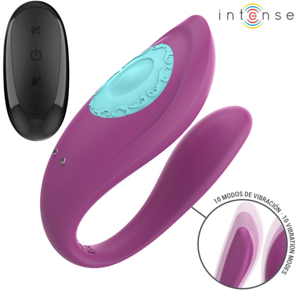 Intense - Annie Estimulador & Vibrador Forma De U Morado Control Remoto