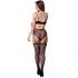 Livco Corsetti Fashion - Celeste Lc 20246 Sujetador + Liguero + Panty Negro