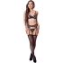 Livco Corsetti Fashion - Keila Lc 20245 Sujetador + Liguero + Panty Negro S