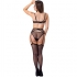 Livco Corsetti Fashion - Keila Lc 20245 Sujetador + Liguero + Panty Negro S