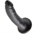 Dildo Realístico Negro de 17.8 cm