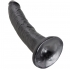 Dildo Realístico Negro de 17.8 cm