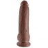 Dildo Realista King Cock Marrón de 22.9 cm