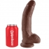 Dildo Realista King Cock Marrón de 22.9 cm