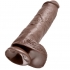 11 Pene Realistico Marron 28 Cm