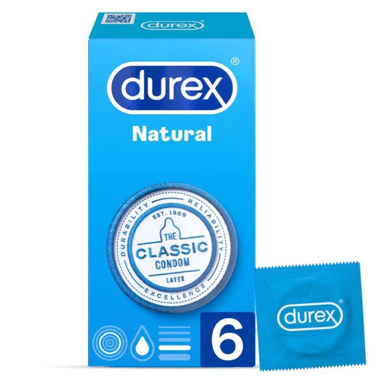 Durex Natural Clásico 6 Unidades