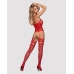 Obsessive F214 Bodystocking Rojo S/M/l